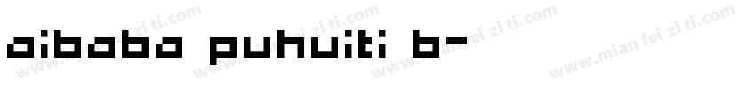 aibaba puhuiti b字体转换